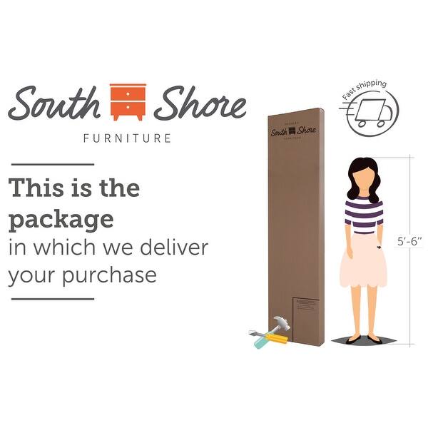 slide 2 of 7, South Shore Fynn Twin Mates Bed (39") with 3 Drawers Winter Oak - Twin