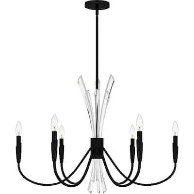 Cecily 6-Light Matte Black Chandelier