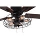preview thumbnail 5 of 4, Oaks Aura Modern Industrial 5-Light Reversible Ceiling Fan with Light, Remote and Pull Chain included Ceiling Fan