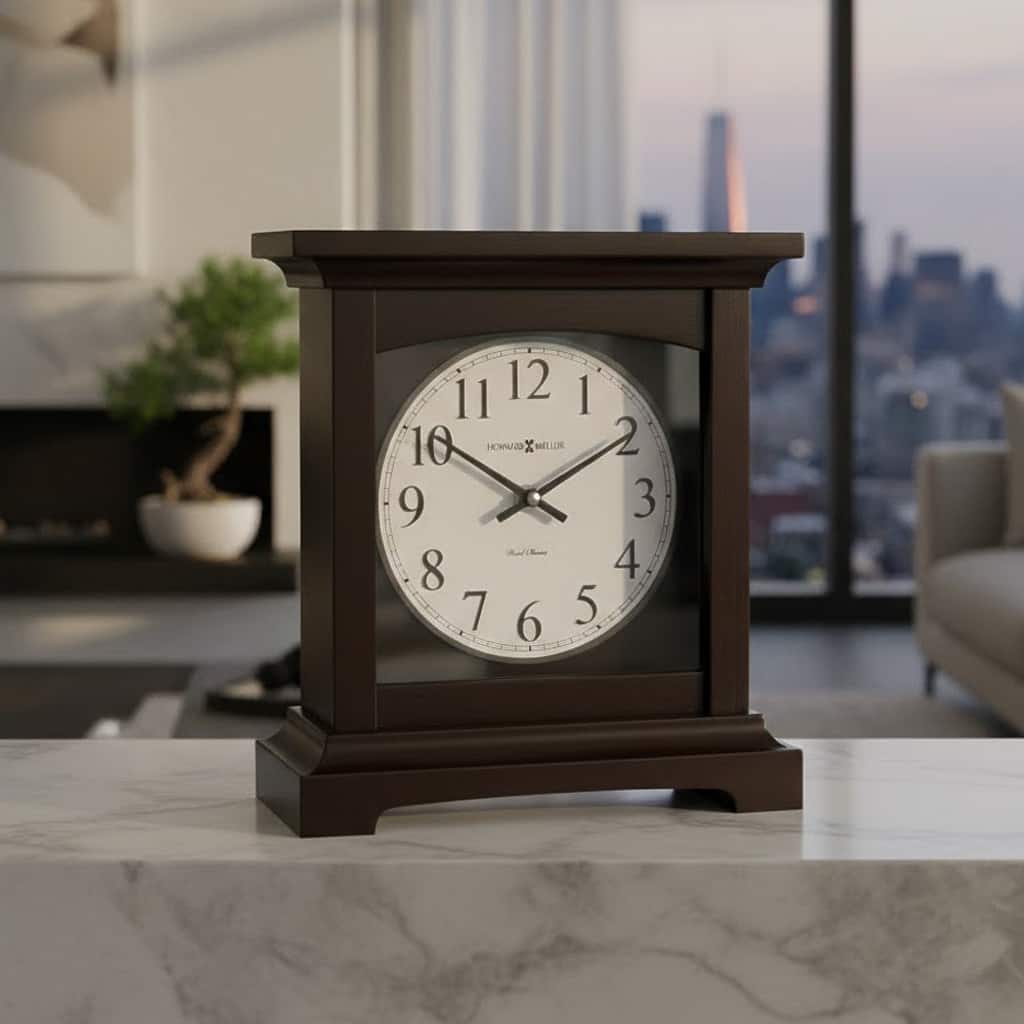 Howard Miller Urban II Modern Transitional Chiming Mantel Clock