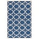 preview thumbnail 31 of 183, SAFAVIEH Handmade Cambridge Trudie Geometric Wool Rug 5' x 8' - Navy Blue/Ivory - Rectangle