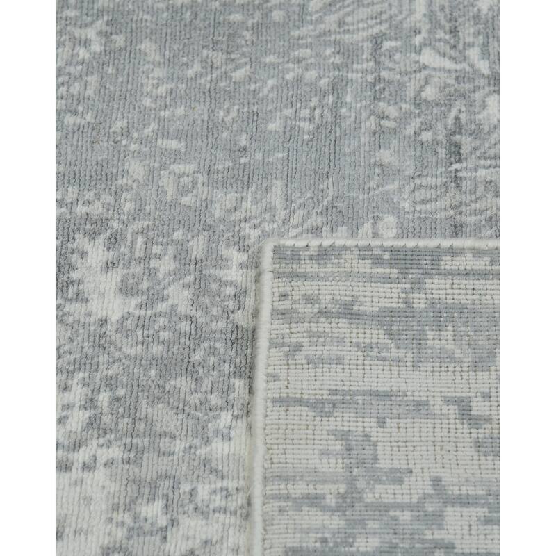 Overton Handmade Modern Contemporary Floral Area Rug - 5' 0" x 8' 0"