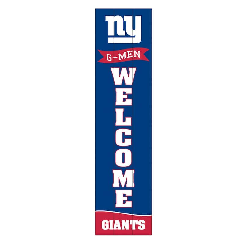 47" Porch Leaner Welcome Wall Sign, New York Giants