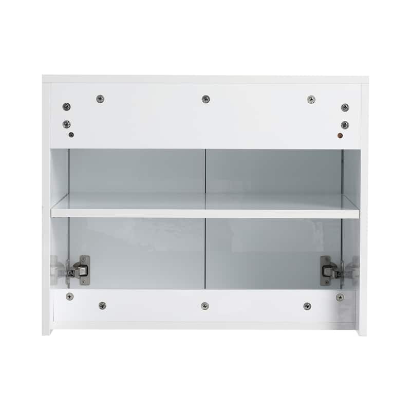 Float Mounting Bathroom Vanity With Resin Sink