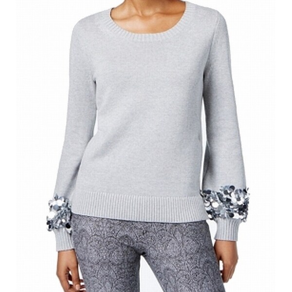 sequin cuff jumper