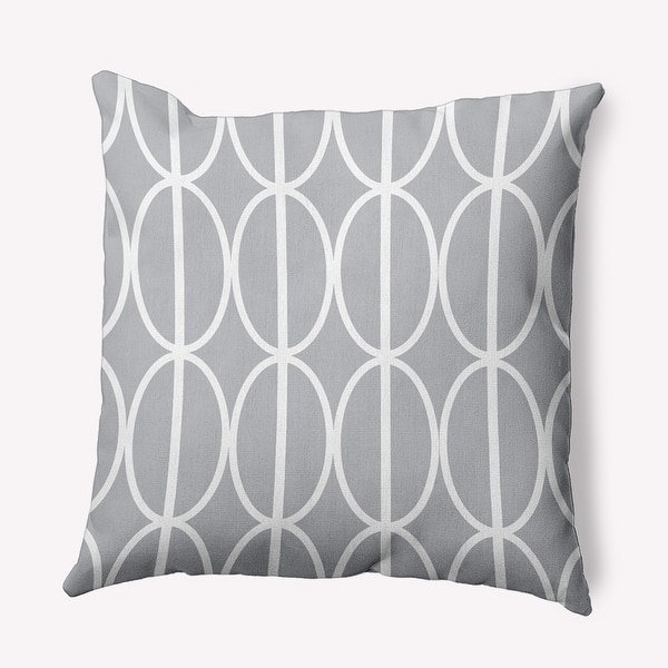 slide 2 of 3, Ovals Go 'Round Indoor/Outdoor Throw Pillow Rain Cloud - 16" x 16"