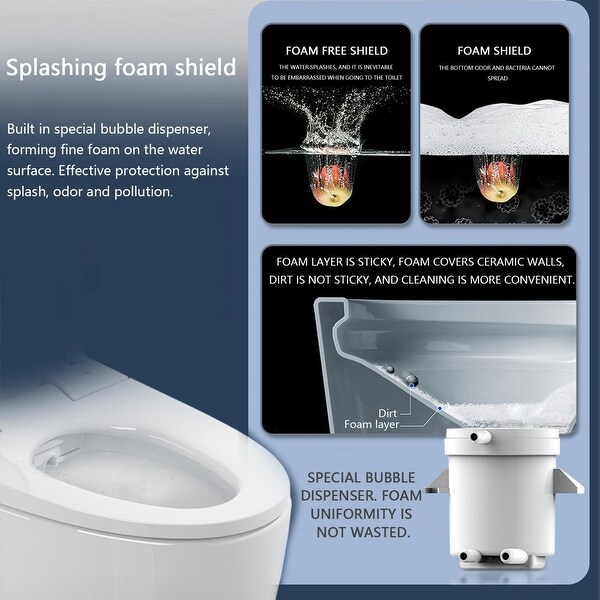Elongated One Pi ece Smart Toilet With Advance Bidet And Soft