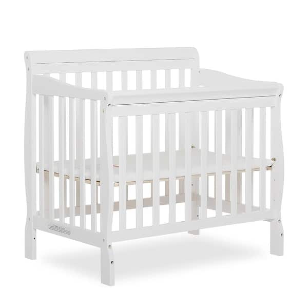 slide 2 of 8, Dream On Me Aden Convertible 4-in-1 Mini Crib White