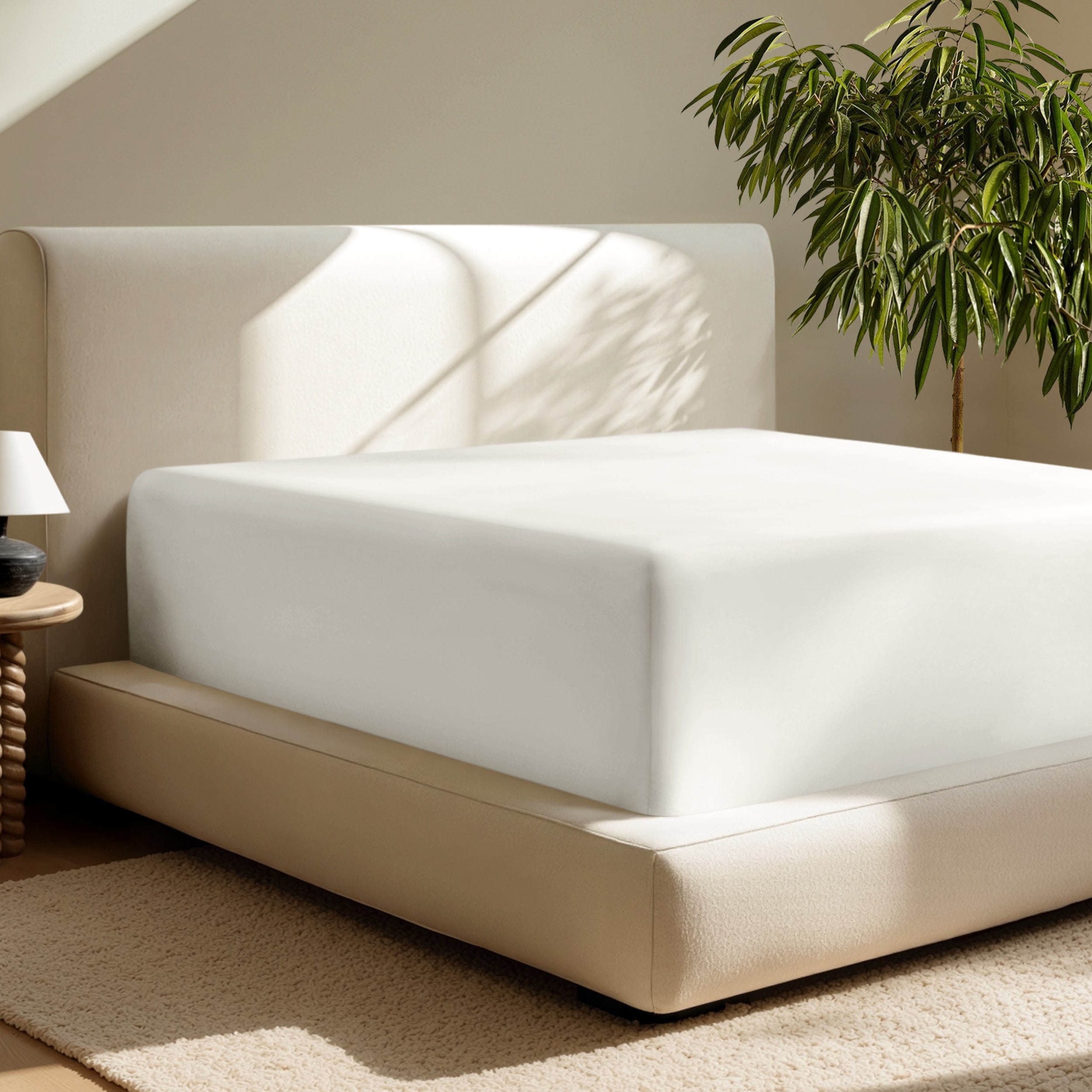 Bare Home 1800 Ultra-Soft 22 Inch Extra Deep Pocket Fitted Sheet