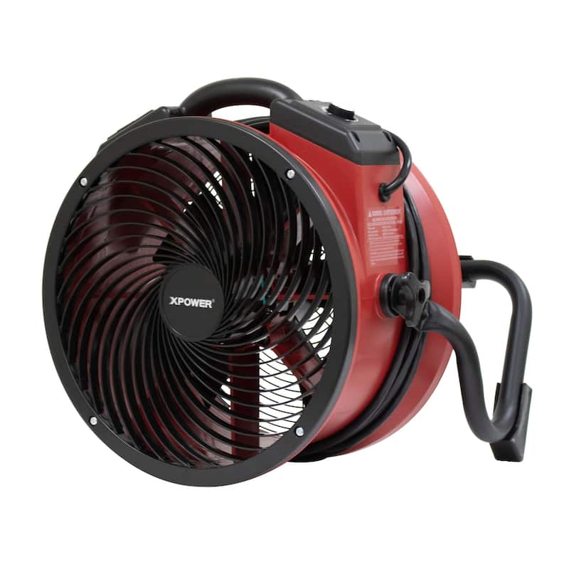 XPOWER Variable Speed Sealed Motor Industrial Axial Air Mover, Blower