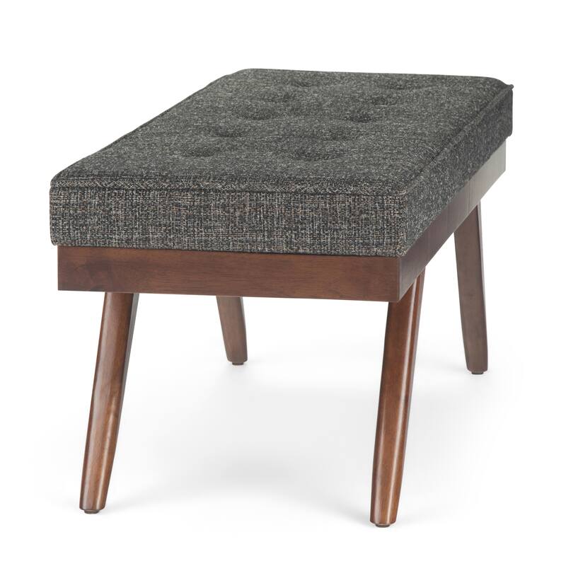 WYNDENHALL Keenan 48 inch Wide Mid Century Modern Rectangle Ottoman Bench
