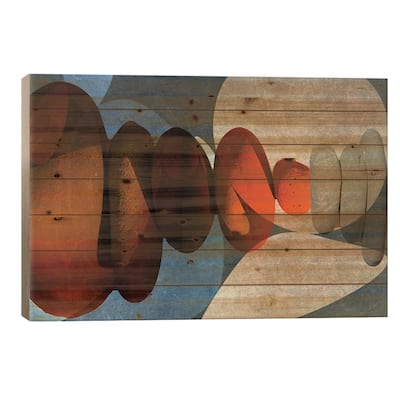 Holding Together Print On Wood by Roberto Moro - Multi-Color