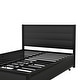 preview thumbnail 5 of 7, Queen Size Storage Platform Kids Bed Frame with Twin Trundle, 2-Drawers & Sturdy Headboard for Bedroom, Easy to Install, Black