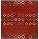 SAFAVIEH Amsterdam Bridget Moroccan Boho Rug - 8' x 8' Square - Terracotta/Multi