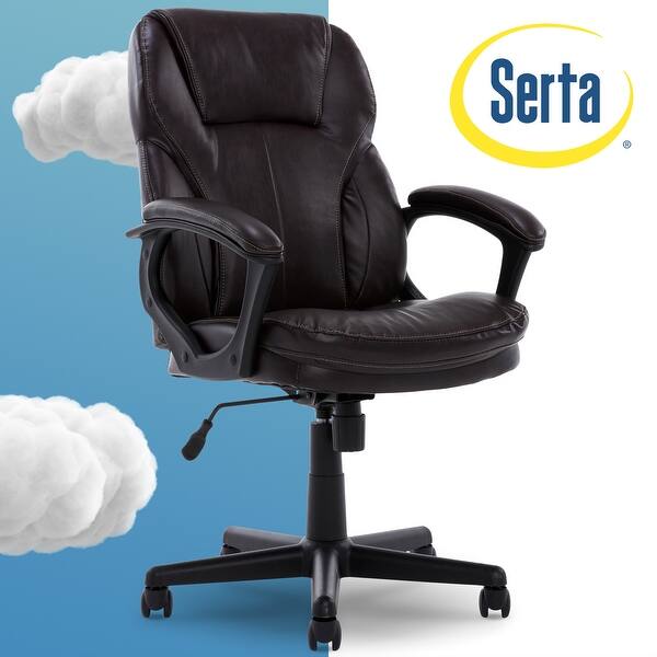 Shop Serta Roasted Chestnut Brown Managers Office Chair Overstock 9066790