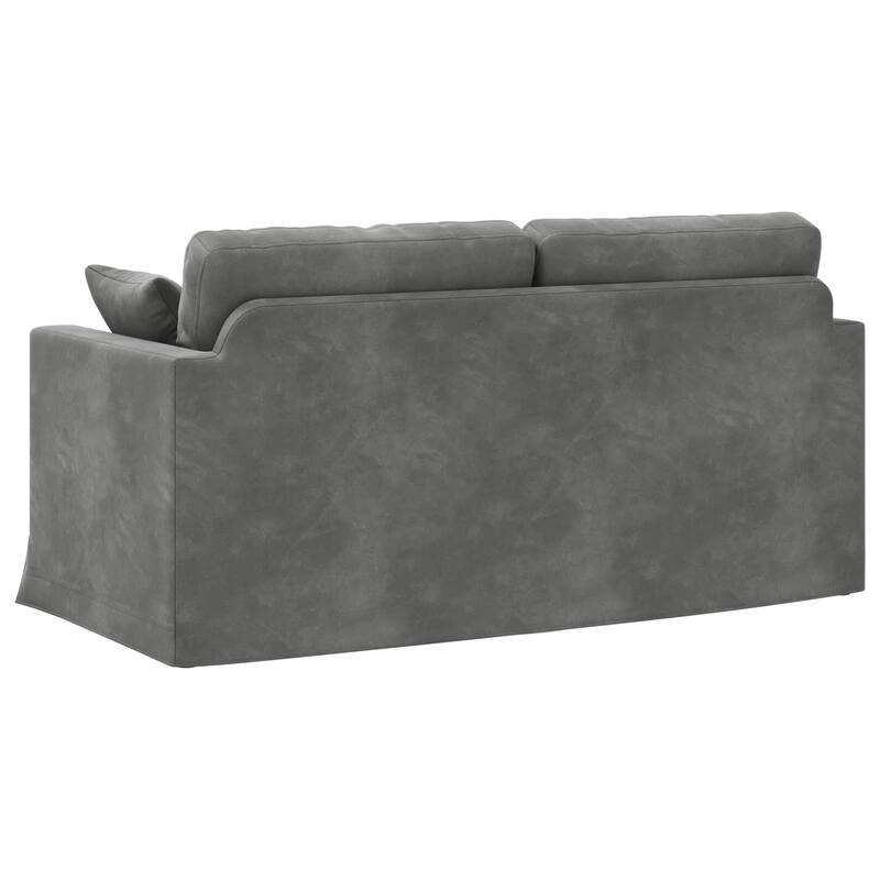 vidaXL Sofa Dark Grey in Velvet