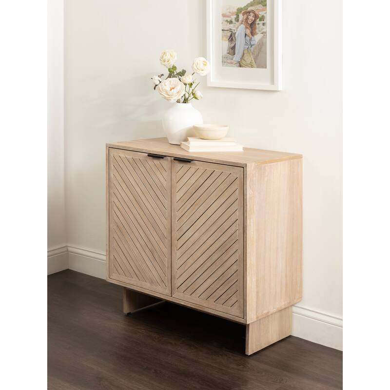 Kate and Laurel Mezzeta Wood Floor Storage Cabinet