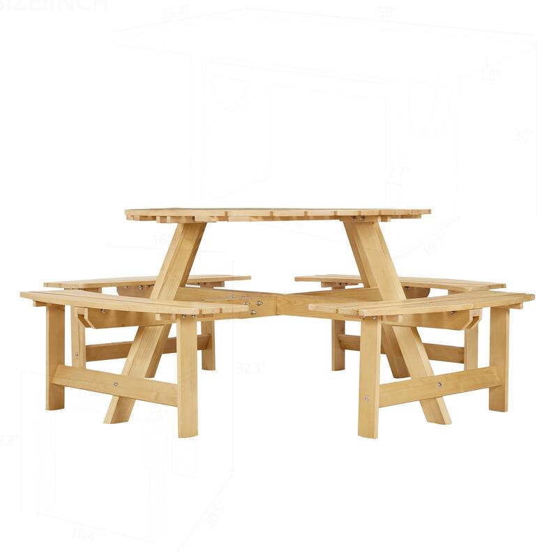 Outdoor Picnic Table Set with Multiple Features for All Seasons