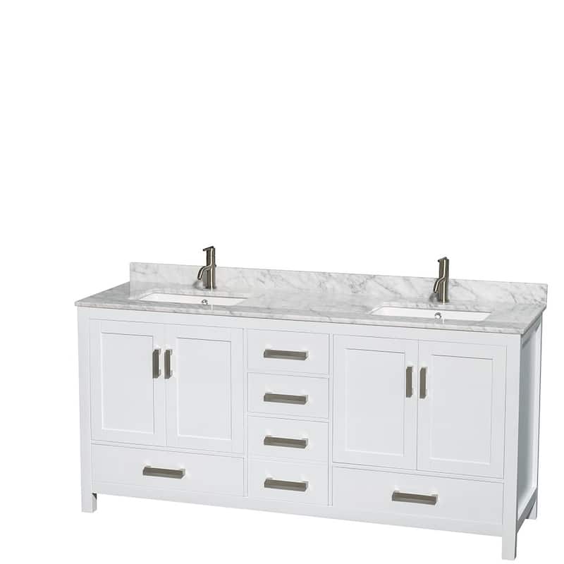 Wyndham Collection WCS141472DUNSMED Sheffield 72" Free Standing Double