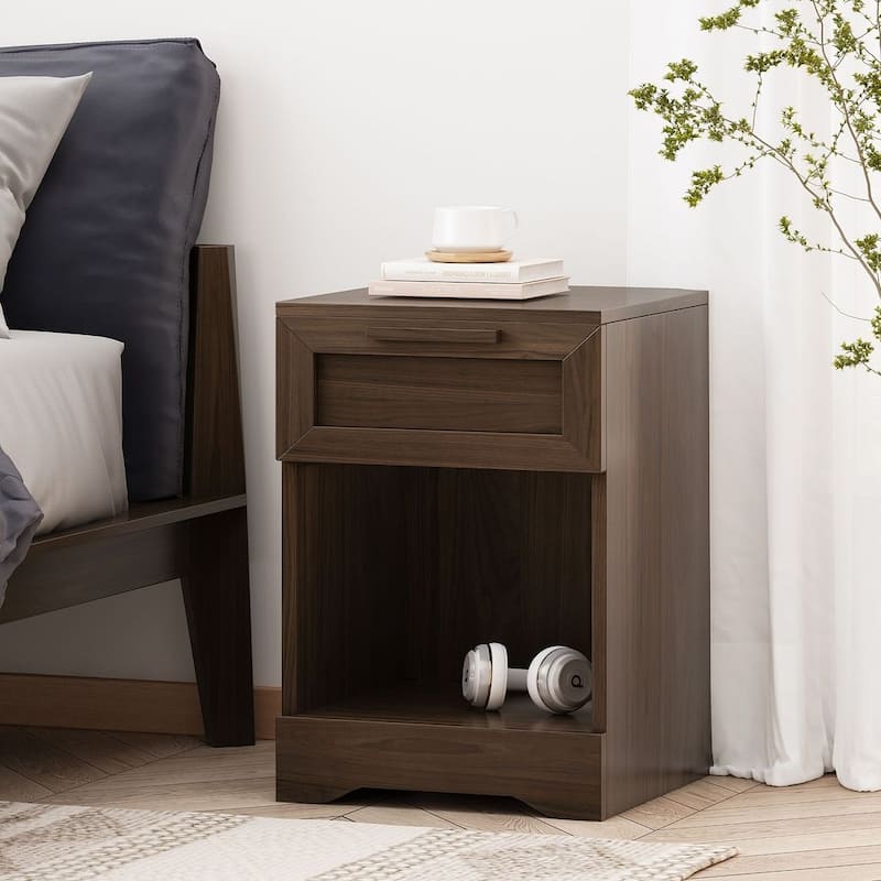 Modern Design 1-Drawer Nightstand by Christopher Knight Home