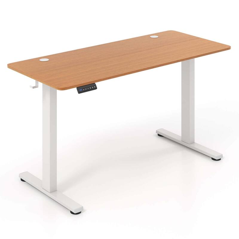 Costway 55" x 24" Electric Standing Desk with 3 Memory Height Settings