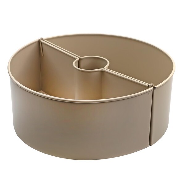 AuldHome Umbrella Planter for Patio Table with Umbrella Hole (White), Ename Outdoor Table Umbrella AuldHome Umbrella Planter For Patio Table