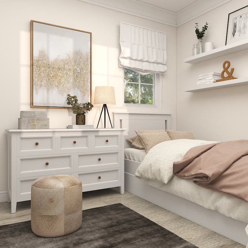 CosmoLiving by Cosmopolitan Canvas Glitter Flakes Geode Living Room Framed Wall Art with Gold Frame