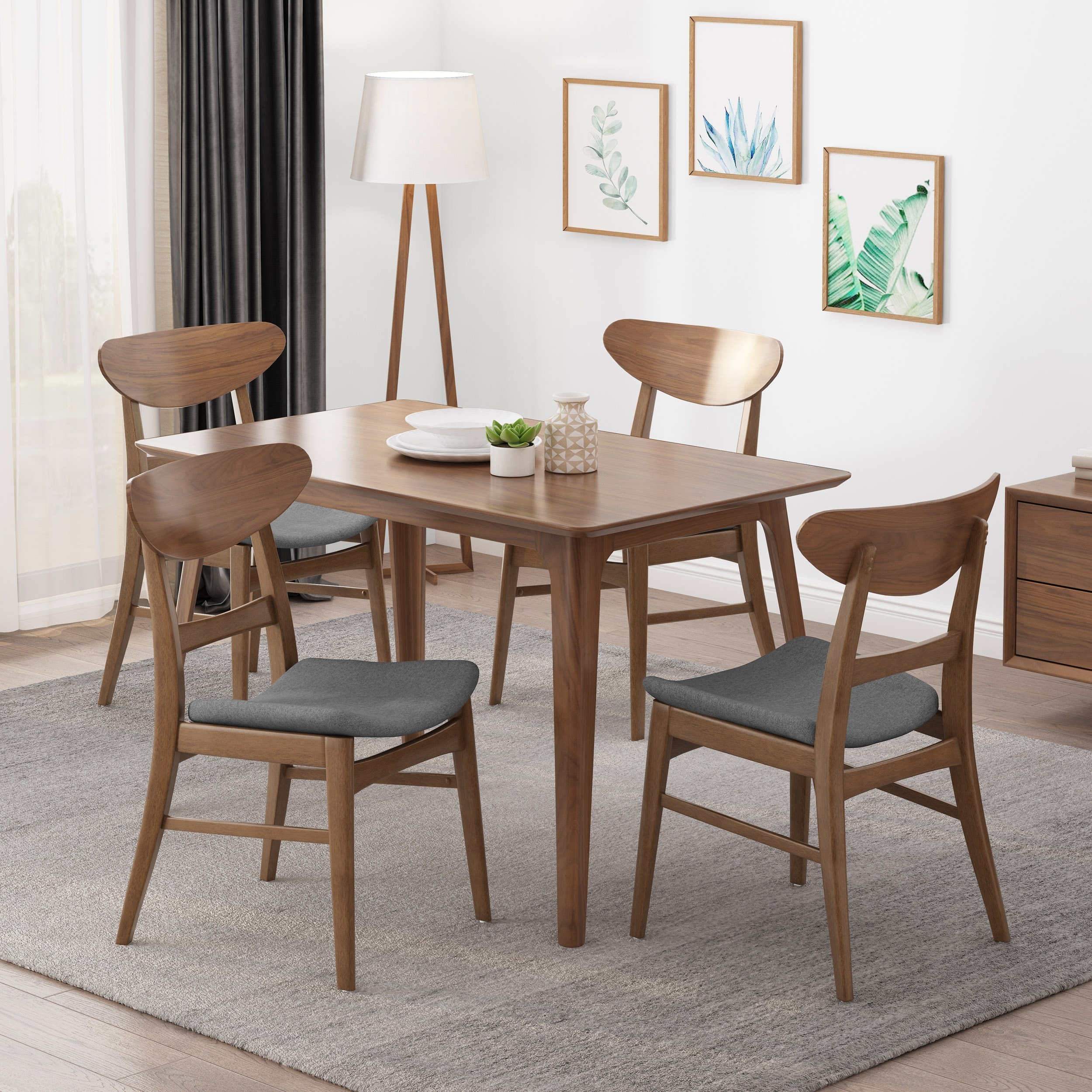 Idalia Mid-century Modern Dining Chairs (Set of 4) by Christopher Knight  Home