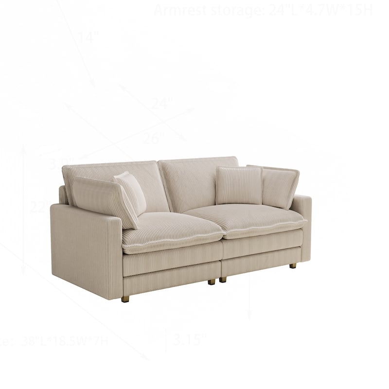Comfortable Modern Sectional Sofa for Various Rooms, Enhancing Relaxation
