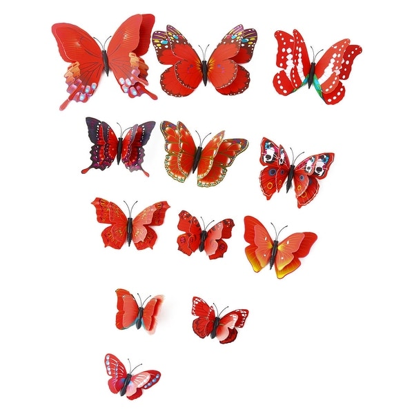 3D Butterfly Wall Sticker with Sticker Decal Fresco Sticker for Room Decoration
