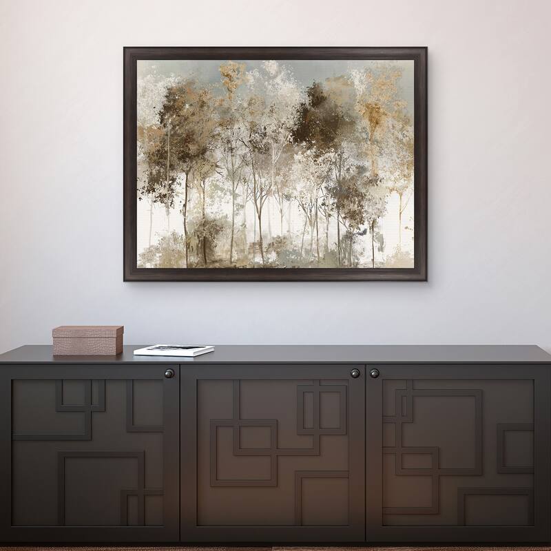 Masterpiece Art Gallery| Black Forest by Allison Pearce - Framed Canvas Art Print