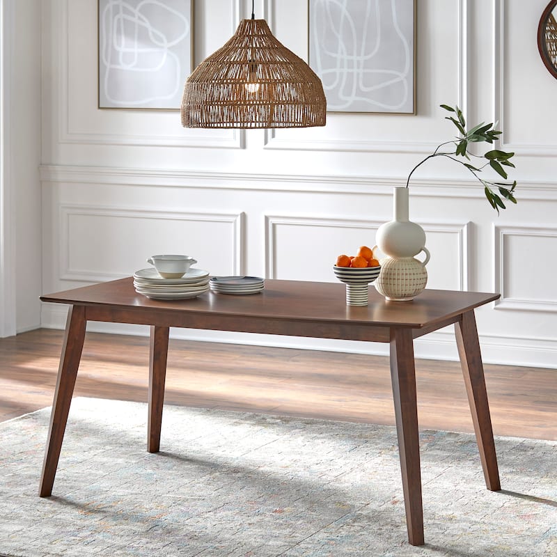 Simple Living Bernard Mid-Century Dining Table - Walnut