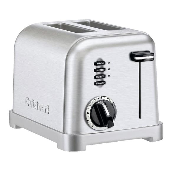 Cafe Express Finish Stainless Steel 2-Slice Toaster