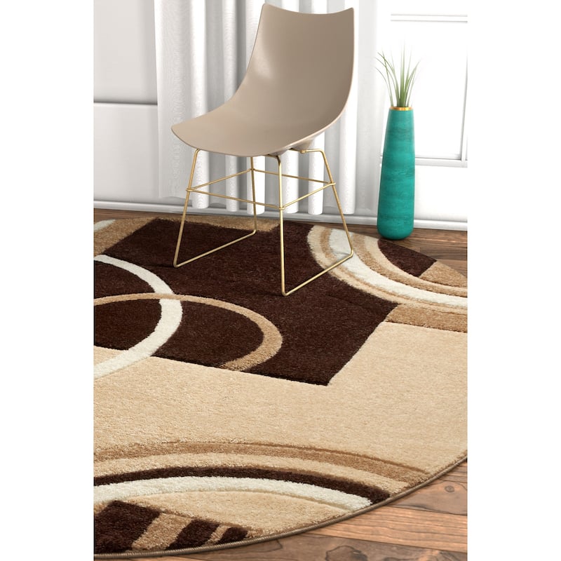 Well Woven Ruby Galaxy Waves Modern Geometric Area Rug
