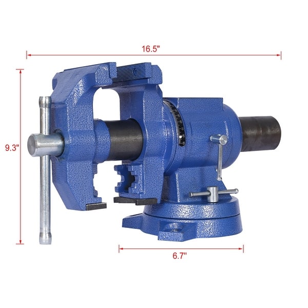 Clamp Rotation Slider 5 in. Multi-Jaw Rotating Multipurpose 360-Degree Rotation Clamp on Vise ...