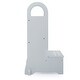 preview thumbnail 5 of 4, Guidecraft Grey Wood High Rise Step-up Stool