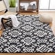 preview thumbnail 8 of 86, SAFAVIEH Handmade Blossom Linna Modern Floral Wool Rug 8' x 10' - Black/Ivory - Rectangle