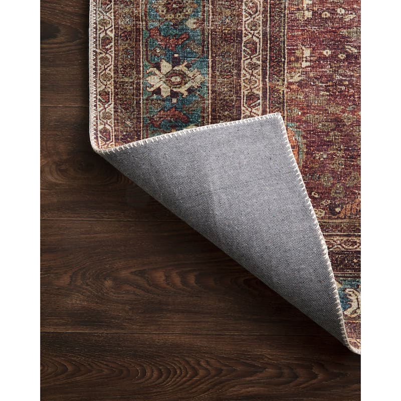 Alexander Home Isabelle Traditional Vintage Border Printed Area Rug