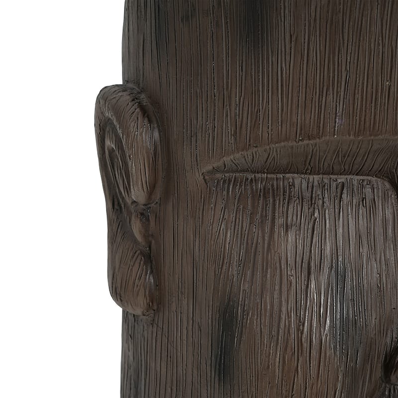 Easter Island Moai Statue Pedestal End Table Indoor and Outdoor