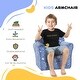 preview thumbnail 13 of 16, Kids Sofa Chair, Toddler Sofa with Glow in the Dark Fairy Design & Wooden Frame, Upholstered Baby Sofa for 18-36 Months