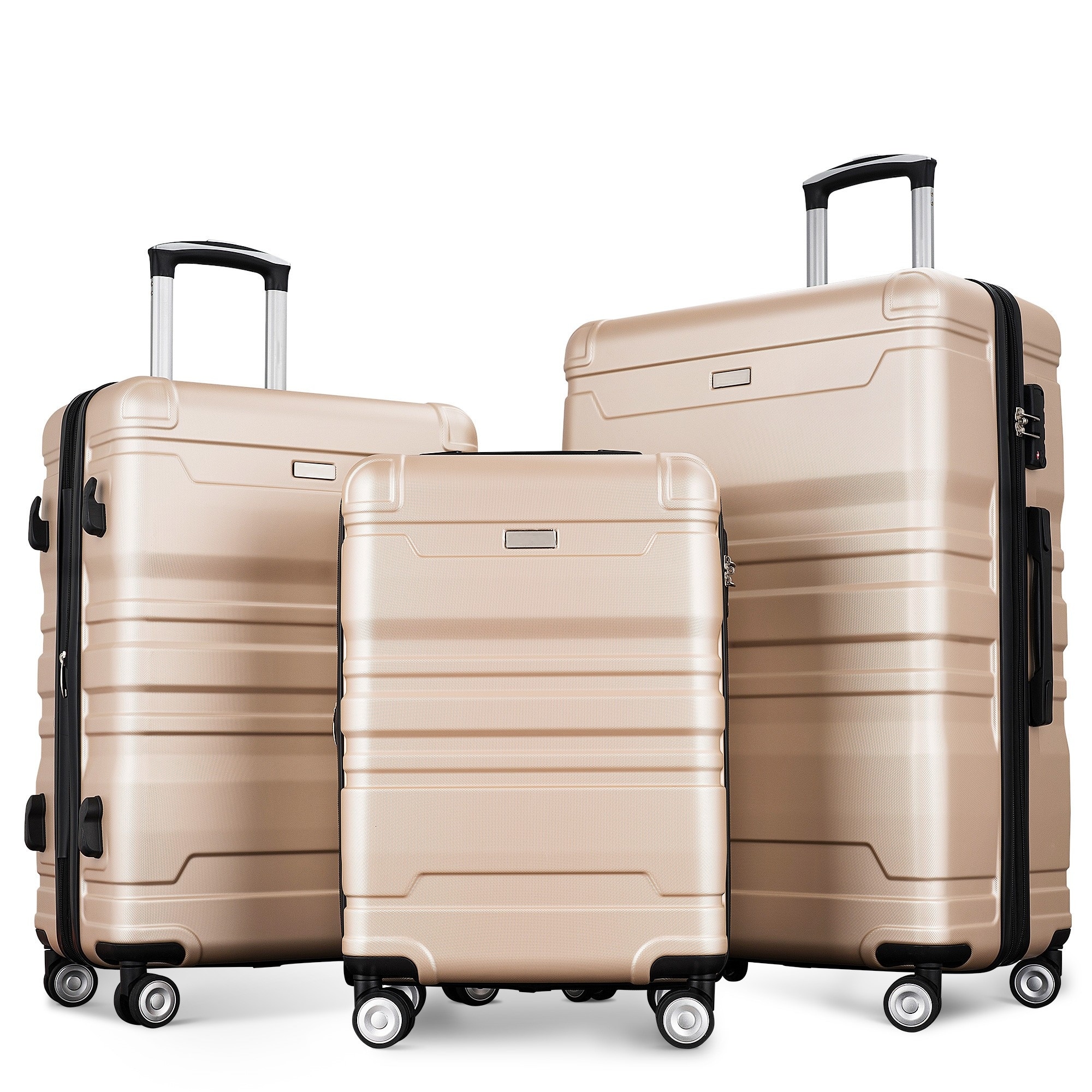New Model 3 Piece Suitcase Hardside Luggage 20