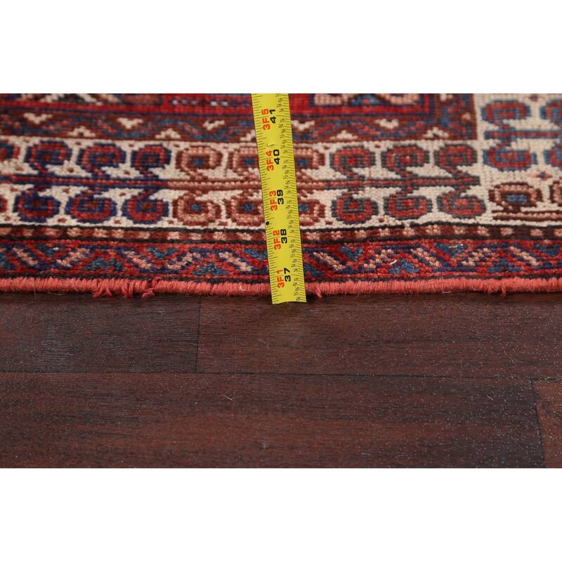 Pre-1900 Antique Vegetable Dye Shiraz Persian Wool Area Rug Handmade - 3'9" x 5'1"