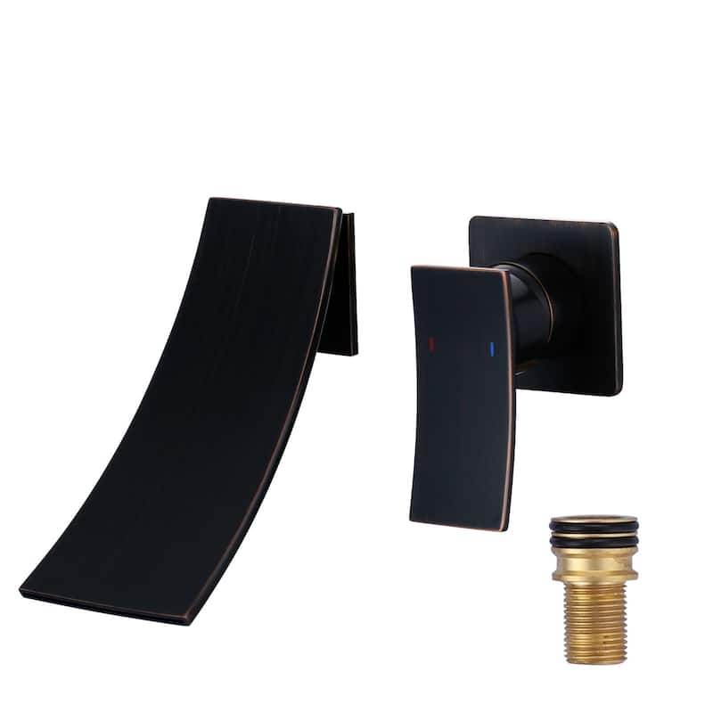 WOWOW Single Handle Wall Mounted Bathroom Basin Faucet - Oil Rubbed Bronze