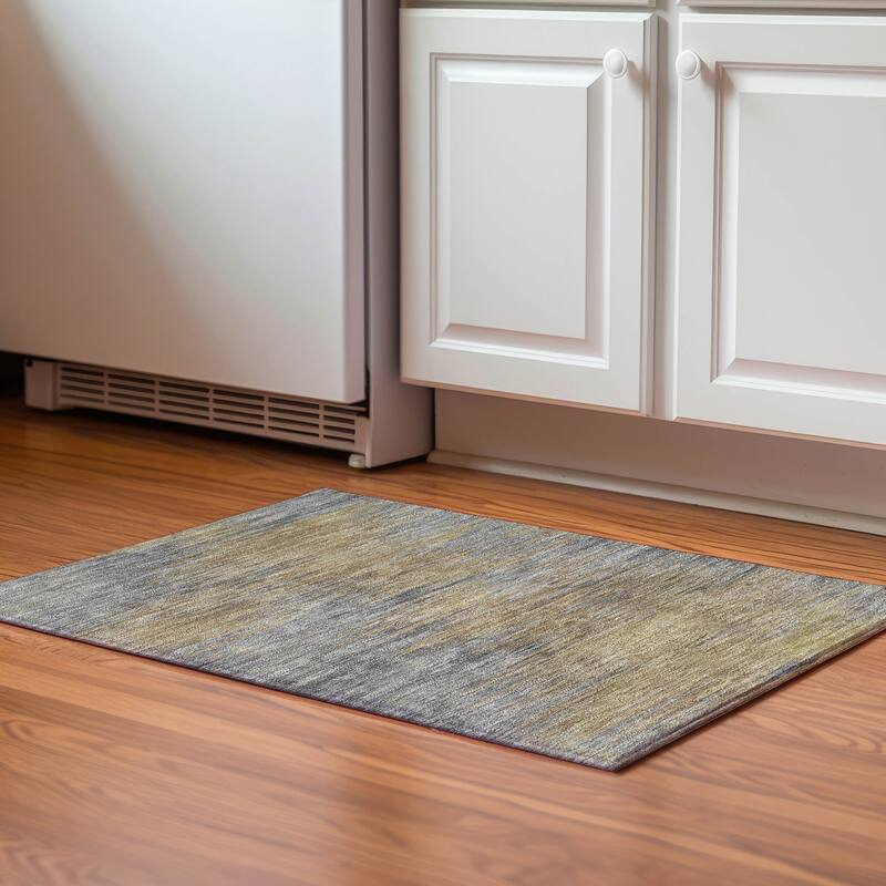 Premium Washable Super Soft Solid Ombre Mayfield Rug - Brown - 1' 8" x 2' 6"