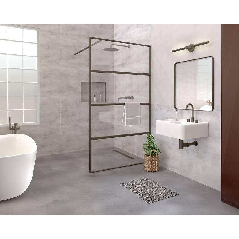 Whitehaus B-RA55-3H 21-5/8" Rectangular Vitreous China Wall Mounted
