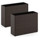 preview thumbnail 2 of 0, Costway 1/2 PCS 24" Tall PE Rattan Planter Box with Removable Liner 2 PCS