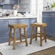preview thumbnail 2 of 12, Howler Transitional 24-inch Saddle Stool (Set of 2) by Furniture of America