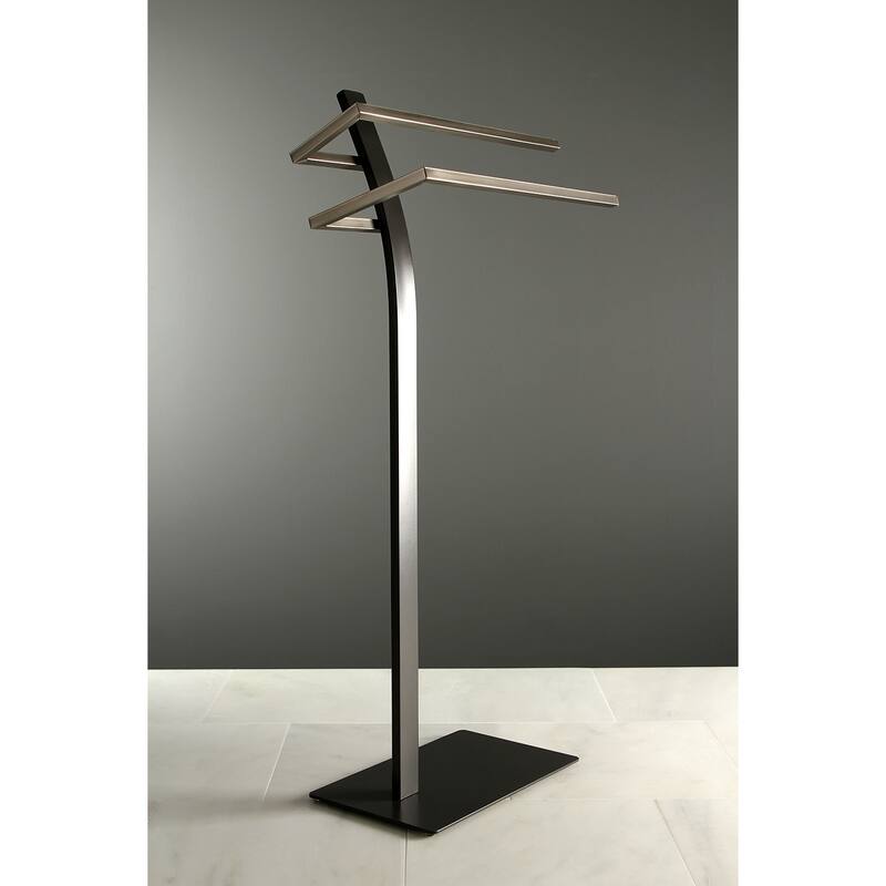 Edenscape Pedestal Dual Towel Rack in Oil Rubbed Bronze