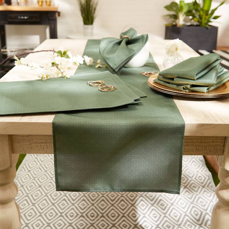 DII Stone Tonal Lattice Print Outdoor Placemat (Set of 6)