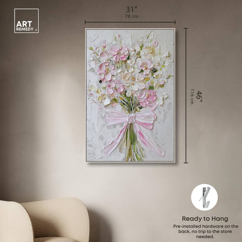 Layered Lily Canvas by Art Remedy